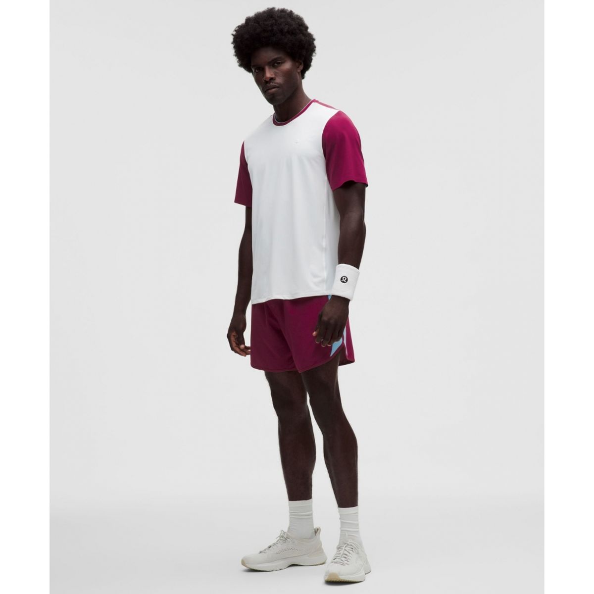 룰루레몬(LULULEMON) 메쉬 피케 테니스 숏슬리브 셔츠  WHT RARV DEAM