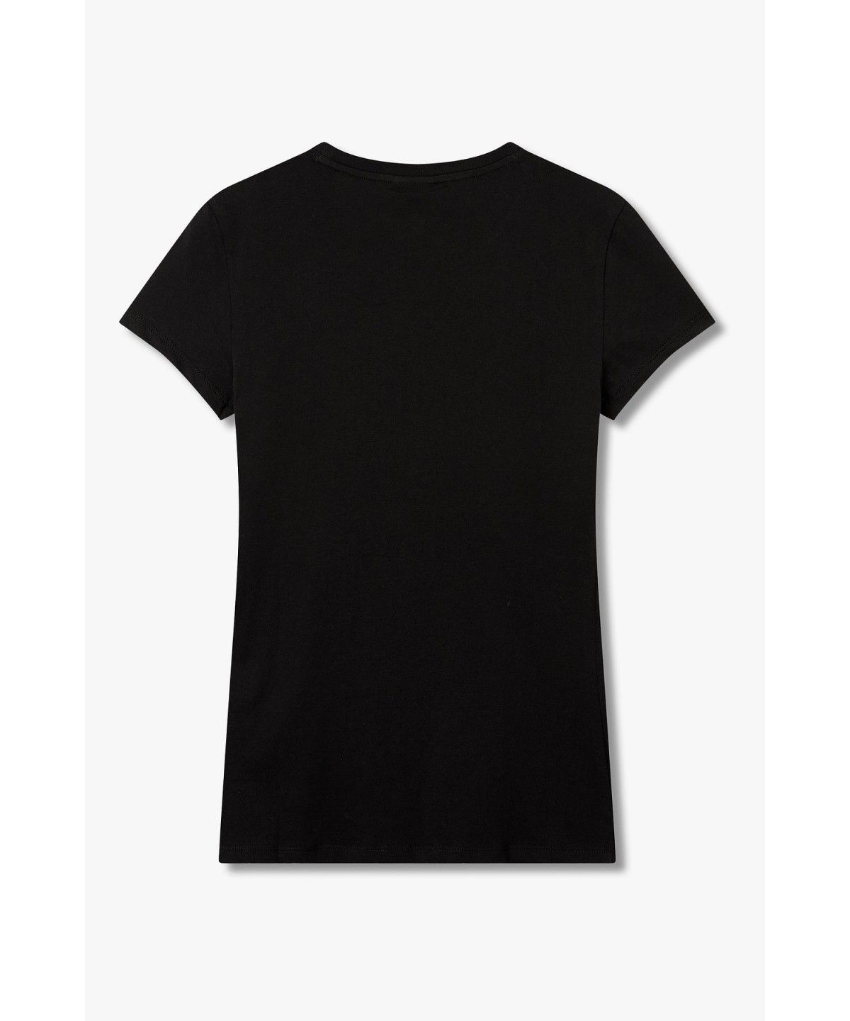 아르마니 익스체인지(ARMANI EXCHANGE) 여성 비즈 커시브 로고 티셔츠 _블랙 A426330508