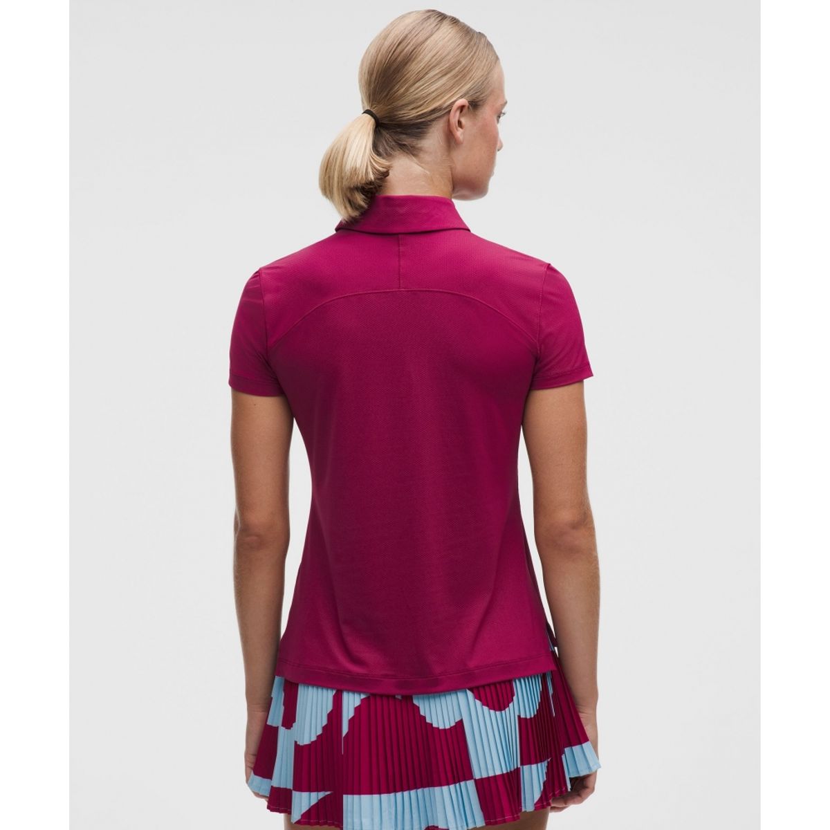 룰루레몬(LULULEMON) 퀵 드라이 숏슬리브 폴로 셔츠 스트레이트 헴 *로고  RARV
