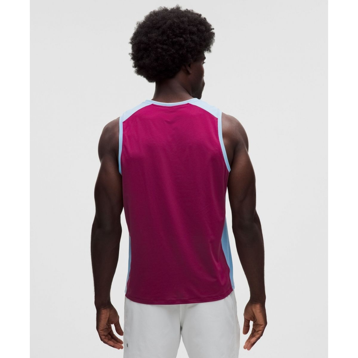 룰루레몬(LULULEMON) 피케 메쉬 패널 슬리브리스 테니스 셔츠  RARV DEAM WHT
