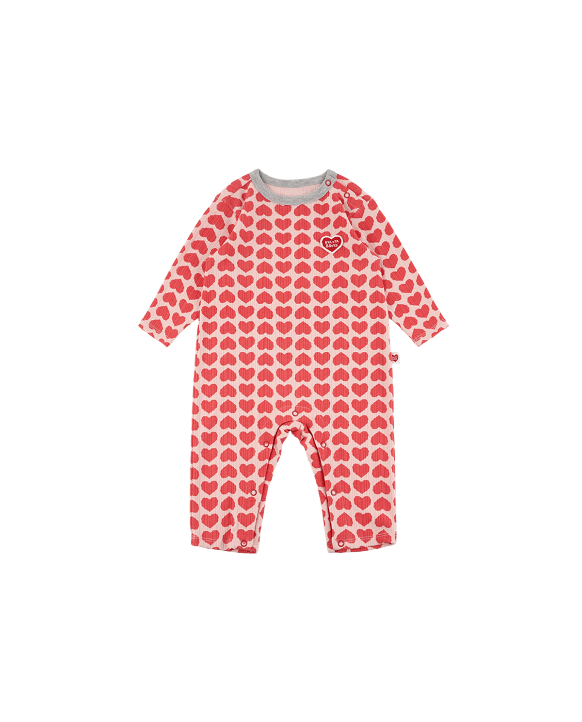 벨리타앤보이즈(BELITANBOYS) 레드 촘촘하트 점프수트 BB63BS02RE