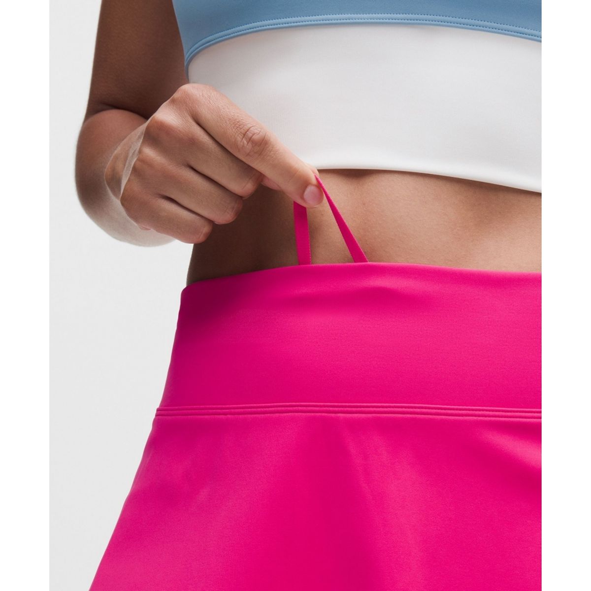 룰루레몬(LULULEMON) 레이어드 롱 라이너 테니스 스커트  FLFT WHT