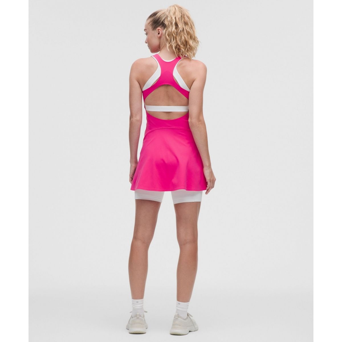 룰루레몬(LULULEMON) 레이어드 레이서백 테니스 드레스  FLFT WHT