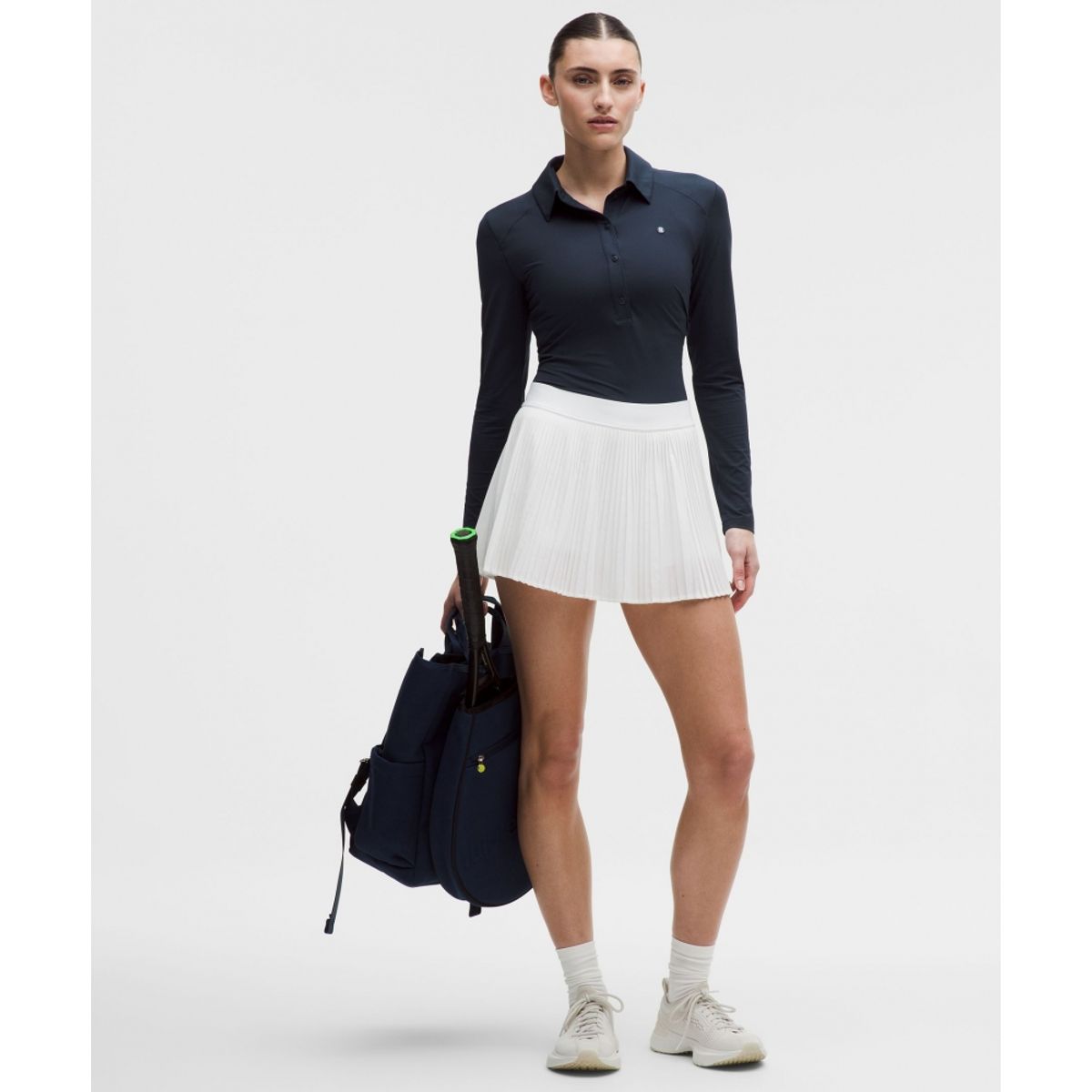 룰루레몬(LULULEMON) 퀵 드라이 롱슬리브 폴로 셔츠 *스트레이트 헴  TRNV