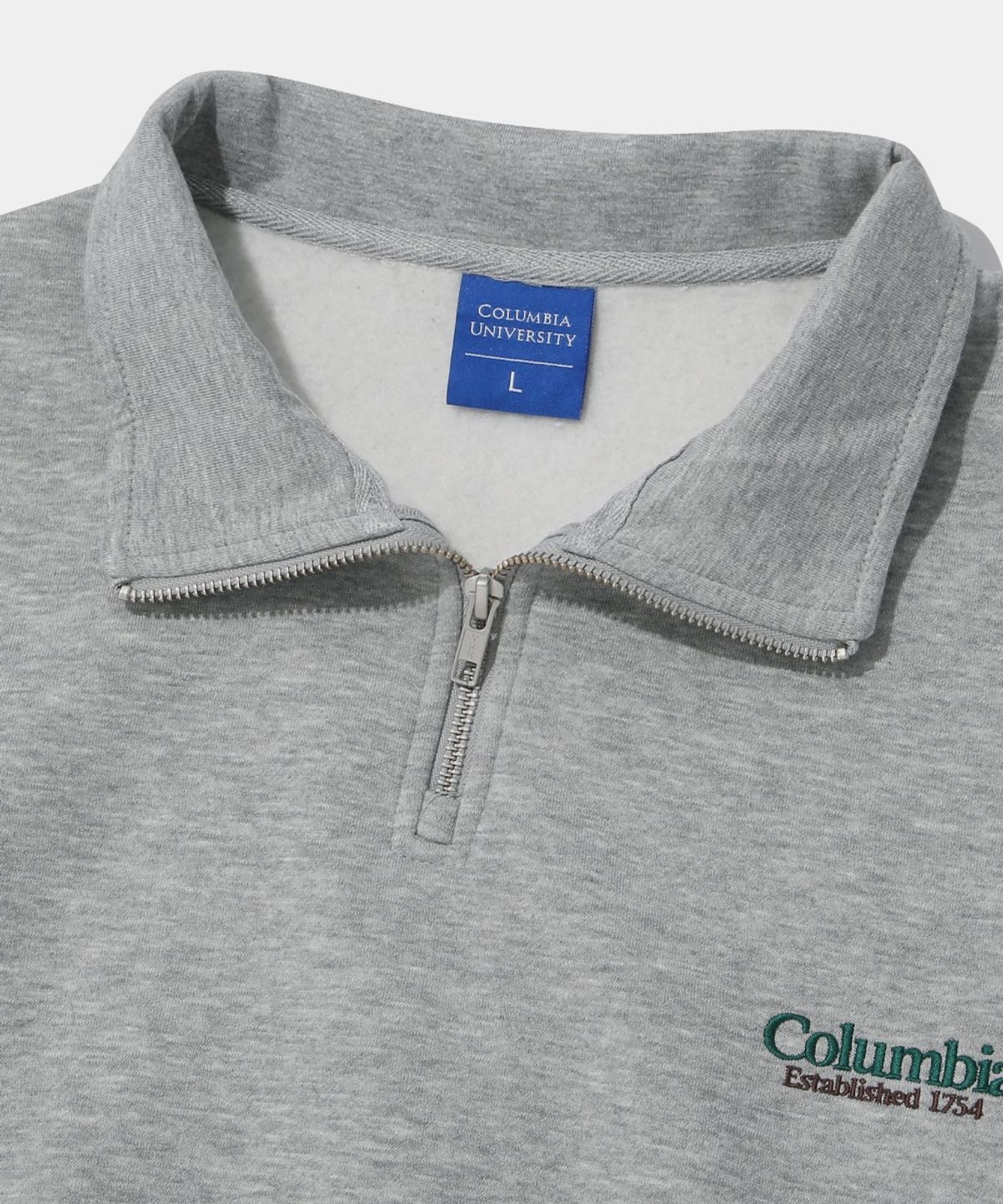컬럼비아 유니버시티(COLUMBIA UNIVERSITY) NYC EMB FLEECE H/ZIP SWEATSHIRT_M.GRAY