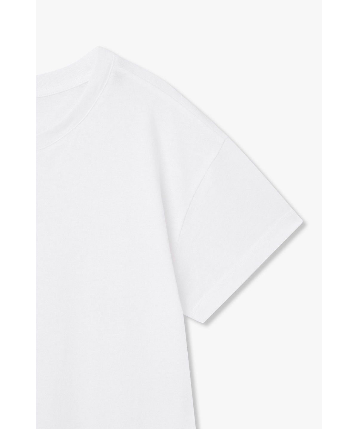 아르마니 익스체인지(ARMANI EXCHANGE) 여성 라인스톤 로고 티셔츠_화이트 A426330506