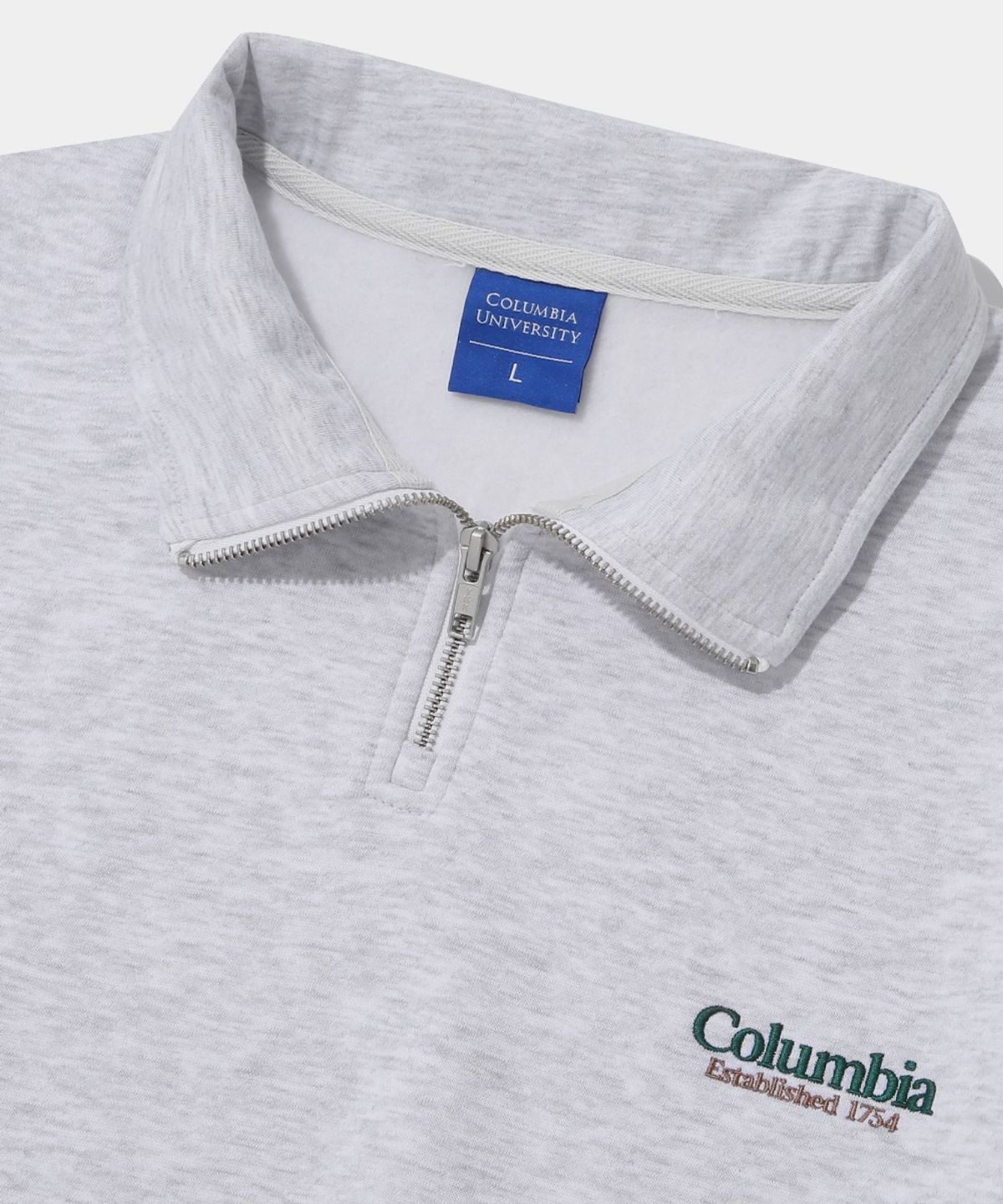 컬럼비아 유니버시티(COLUMBIA UNIVERSITY) NYC EMB FLEECE H/ZIP SWEATSHIRT_LIGHT M GRAY
