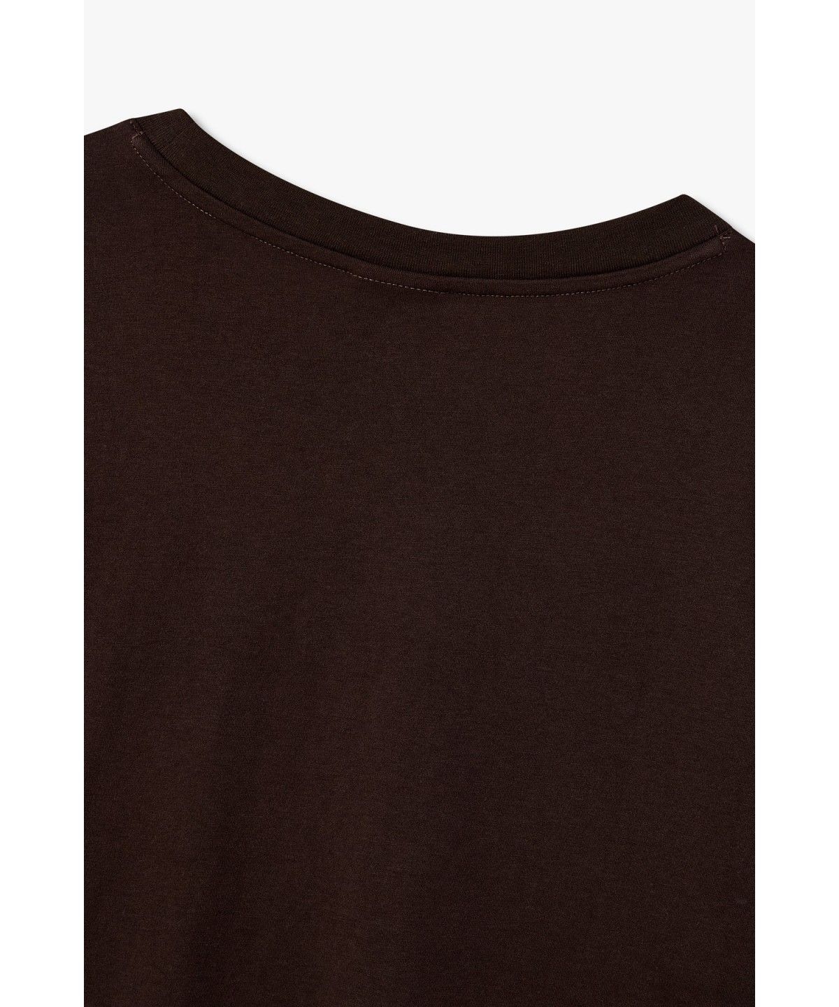 아르마니 익스체인지(ARMANI EXCHANGE) 여성 빅 스팽글 로고 티셔츠_초코 A426330504