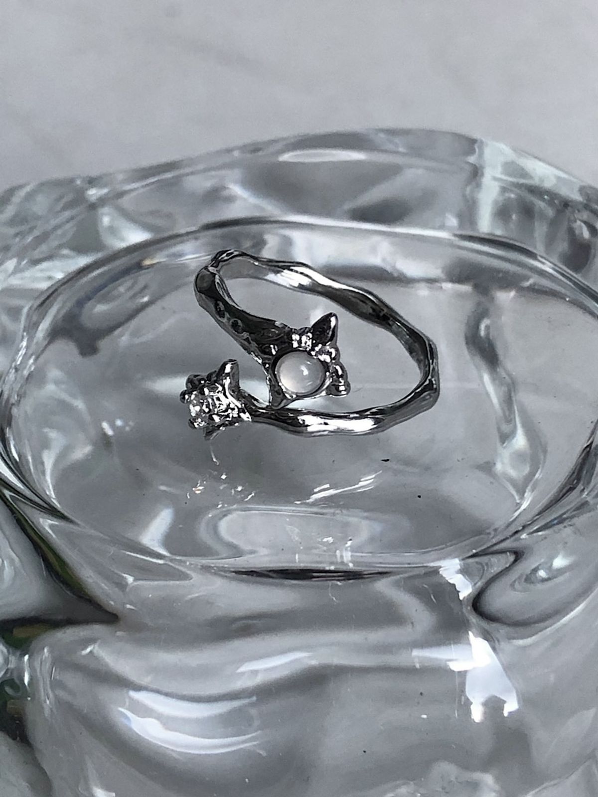 아포엠(APOEM) Milky Star Open Ring