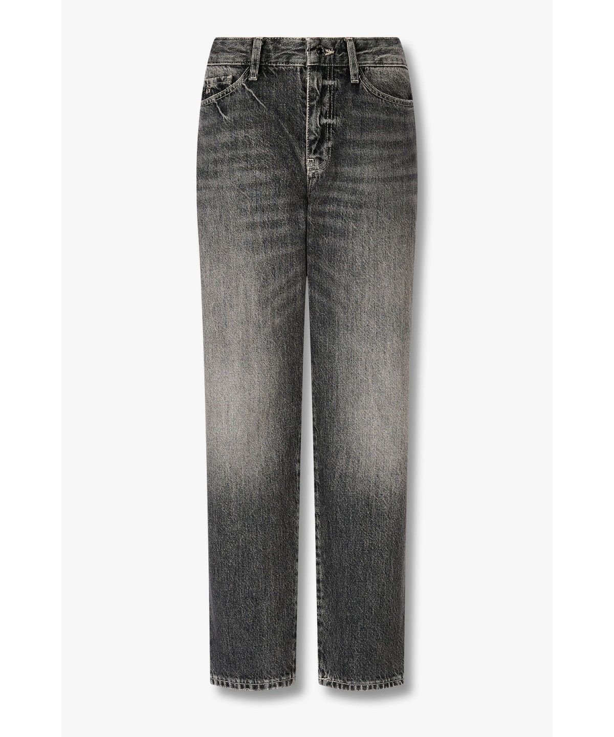 아르마니 익스체인지(ARMANI EXCHANGE) 여성 보이프렌드 크롭 데님 팬츠 _그레이 A426340502