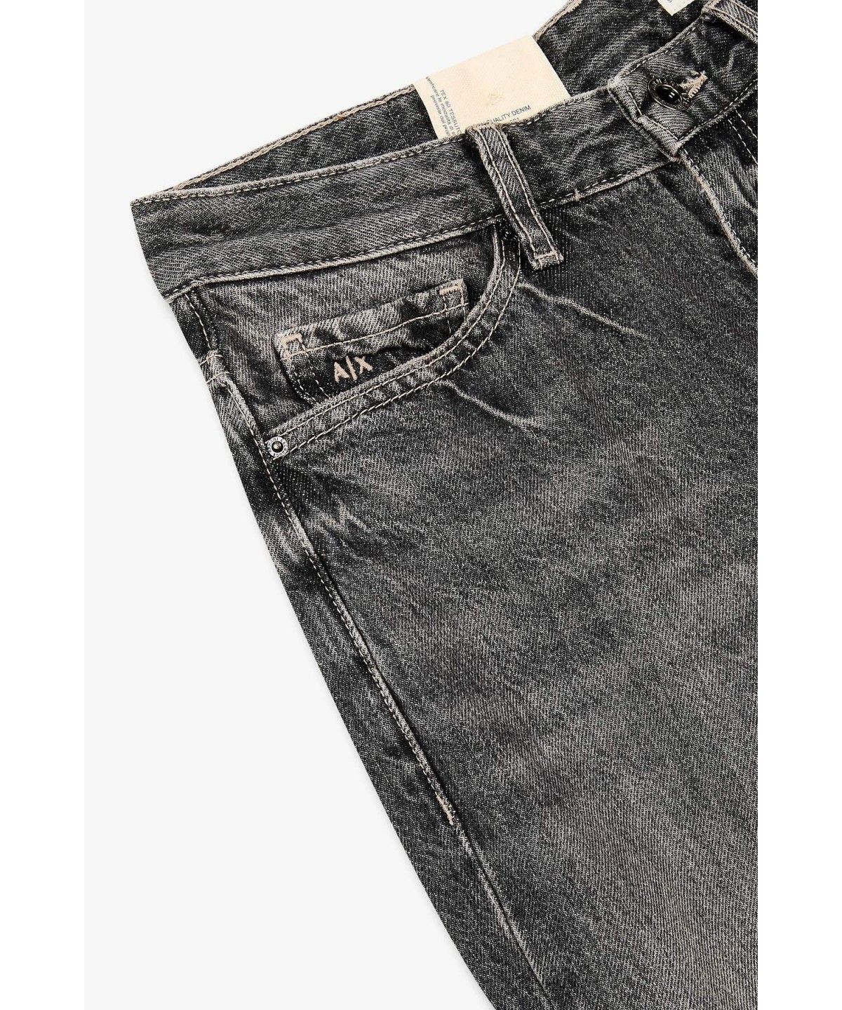 아르마니 익스체인지(ARMANI EXCHANGE) 여성 보이프렌드 크롭 데님 팬츠 _그레이 A426340502