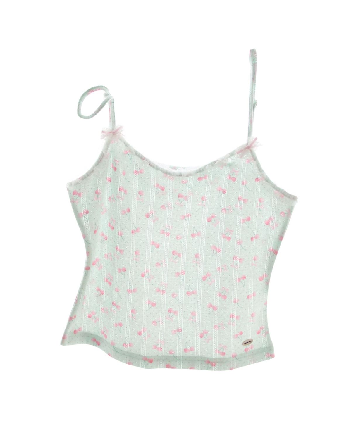 구름킴(GULEMKIM) Angel Courtyard Lace Bow Small Strap (cherry mambo)