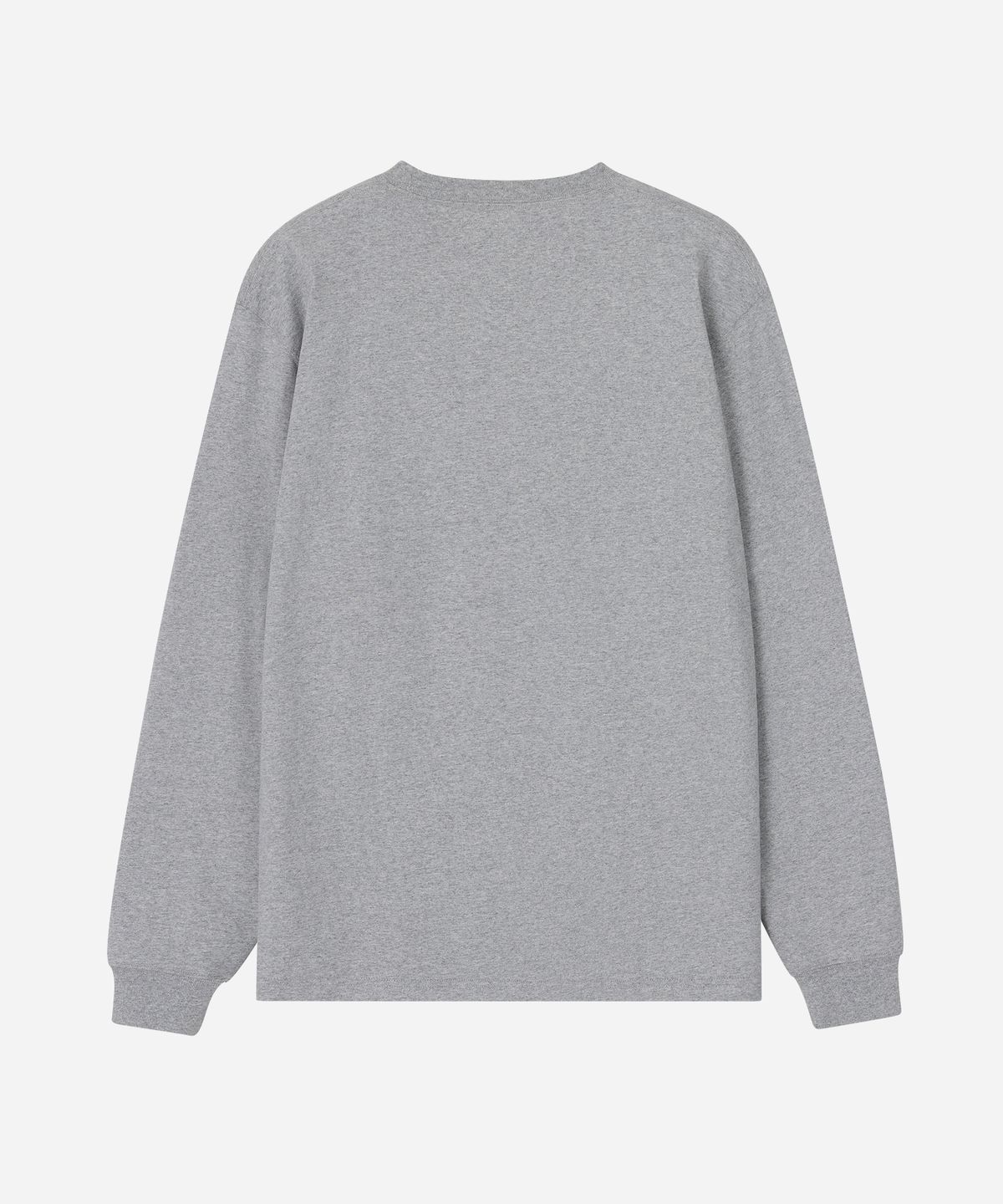 유니버셜 오버롤(UNIVERSAL OVERALL) WORKERS POCKET LONG SLEEVE T-SHIRT HEATHER GREY