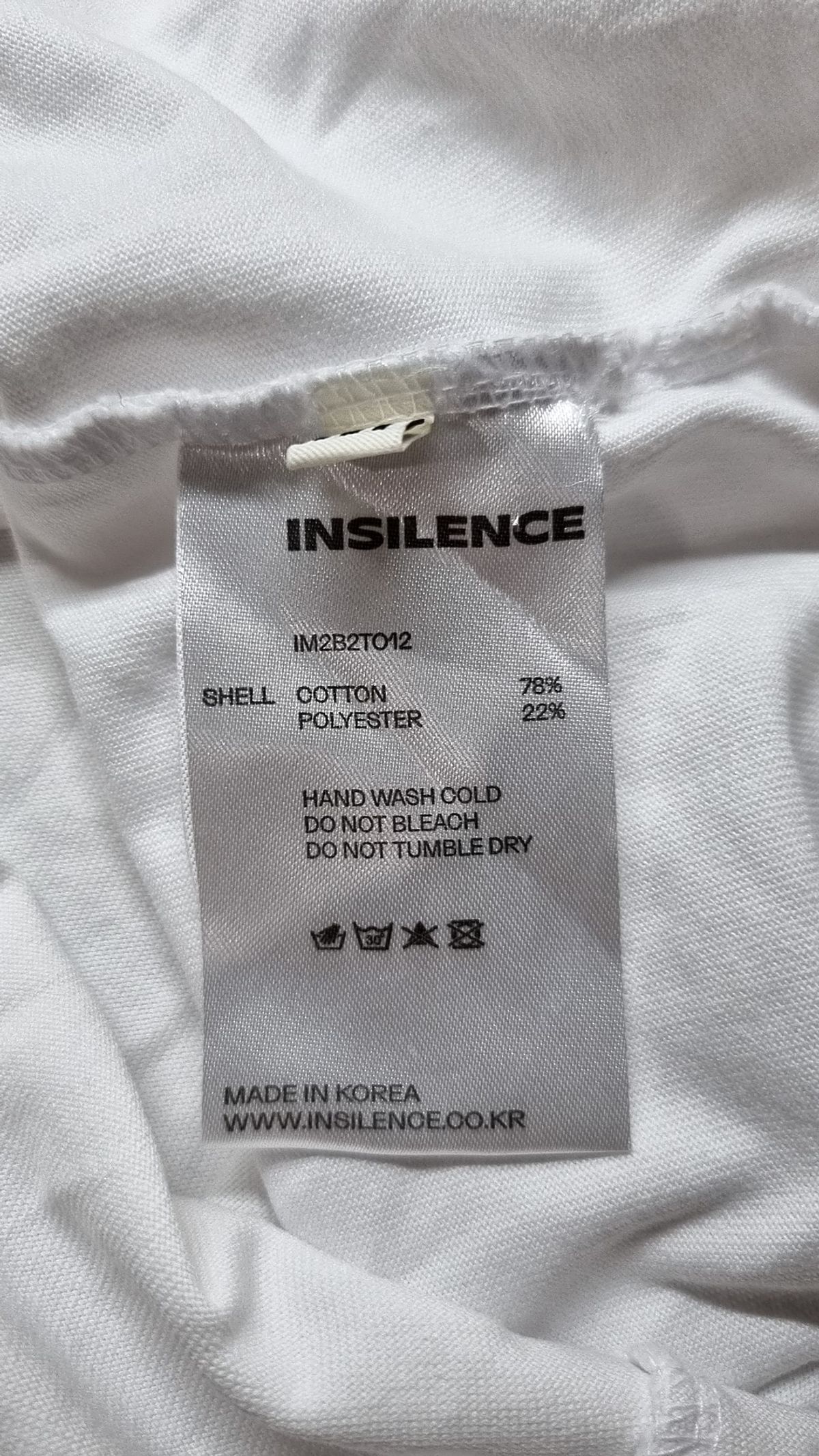 인사일런스(INSILENCE) 반소매 티셔츠 M
