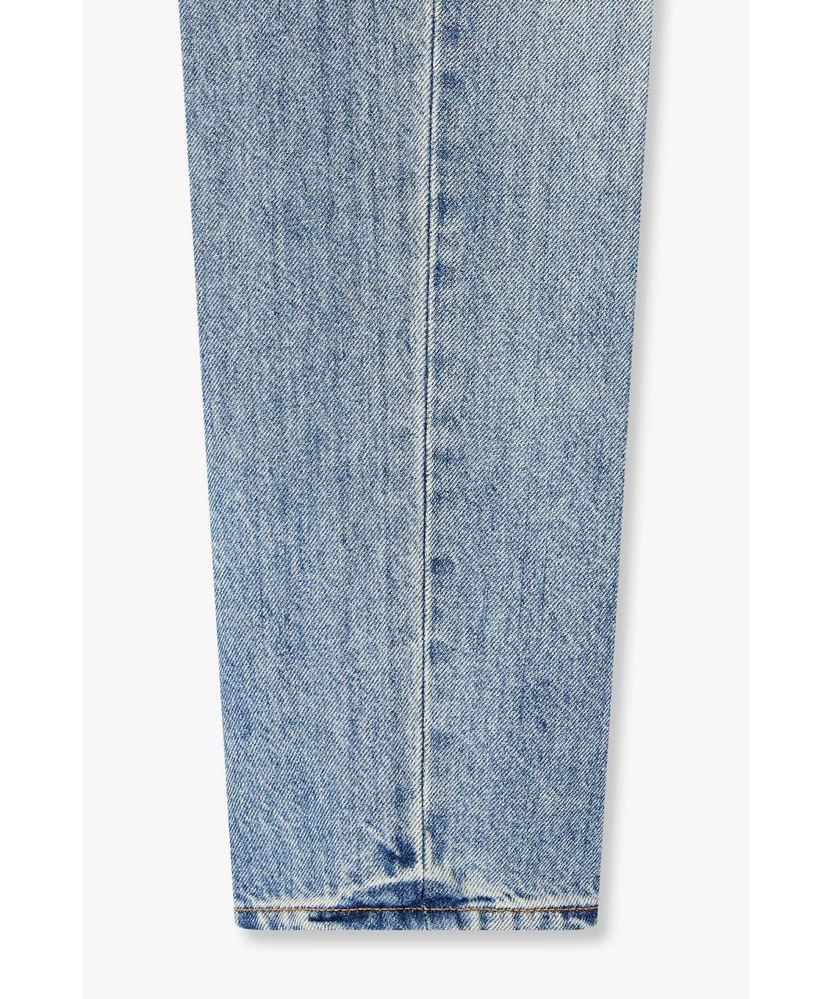 아르마니 익스체인지(ARMANI EXCHANGE) 여성 로고 패치 미드라이즈 보이프렌드 진_라이트 블루 A426340501
