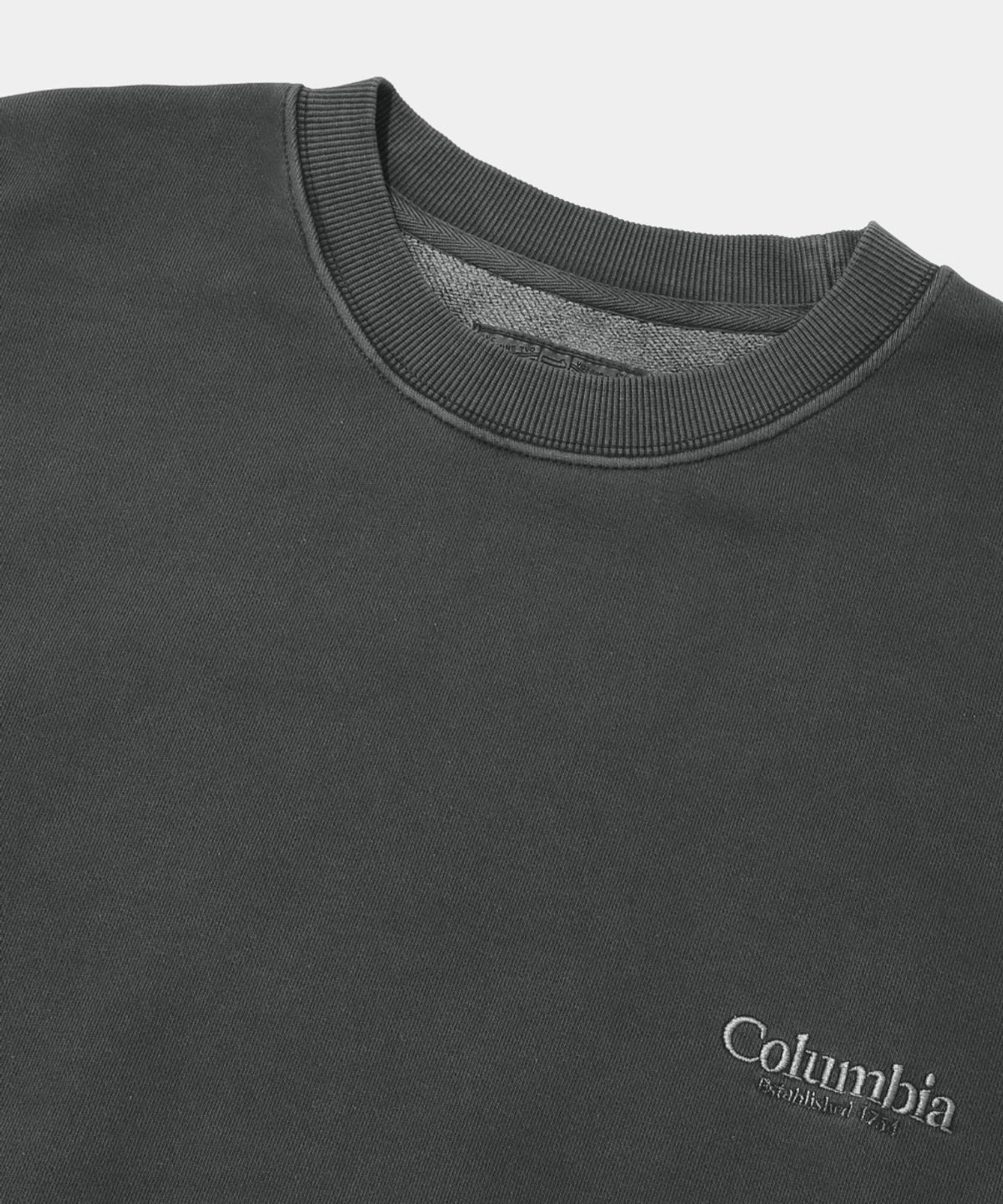 컬럼비아 유니버시티(COLUMBIA UNIVERSITY) NYC EMB DYED TERRY SWEAT SHIRT_CHARCOAL