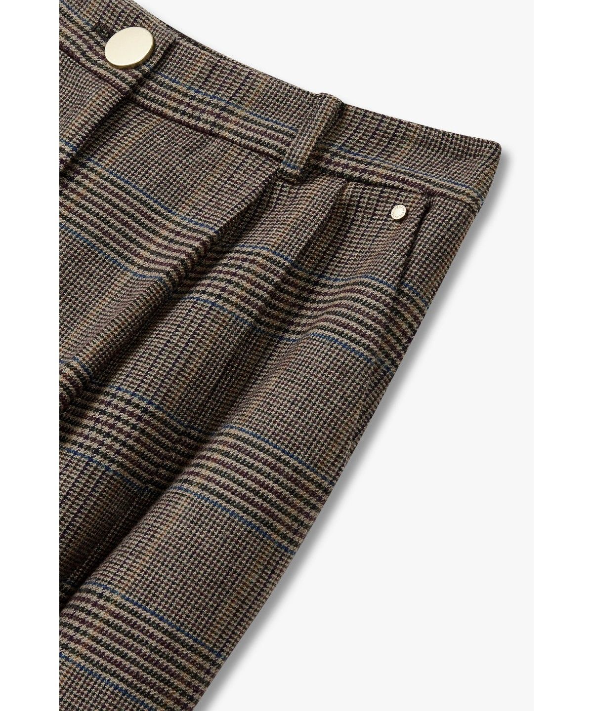 아르마니 익스체인지(ARMANI EXCHANGE) 여성 하운드투스 체크 턱 팬츠_토프 A426341508
