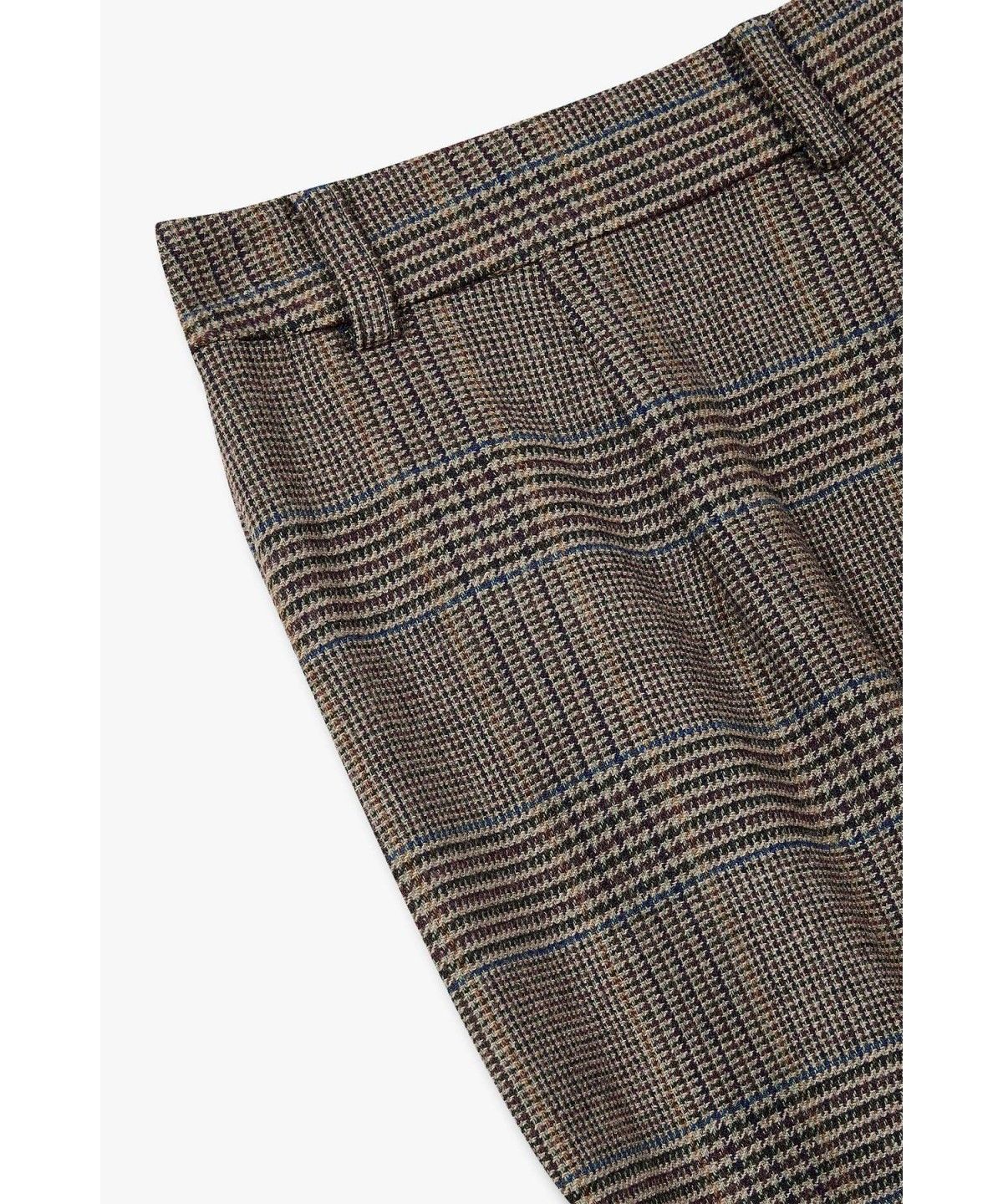아르마니 익스체인지(ARMANI EXCHANGE) 여성 하운드투스 체크 턱 팬츠_토프 A426341508