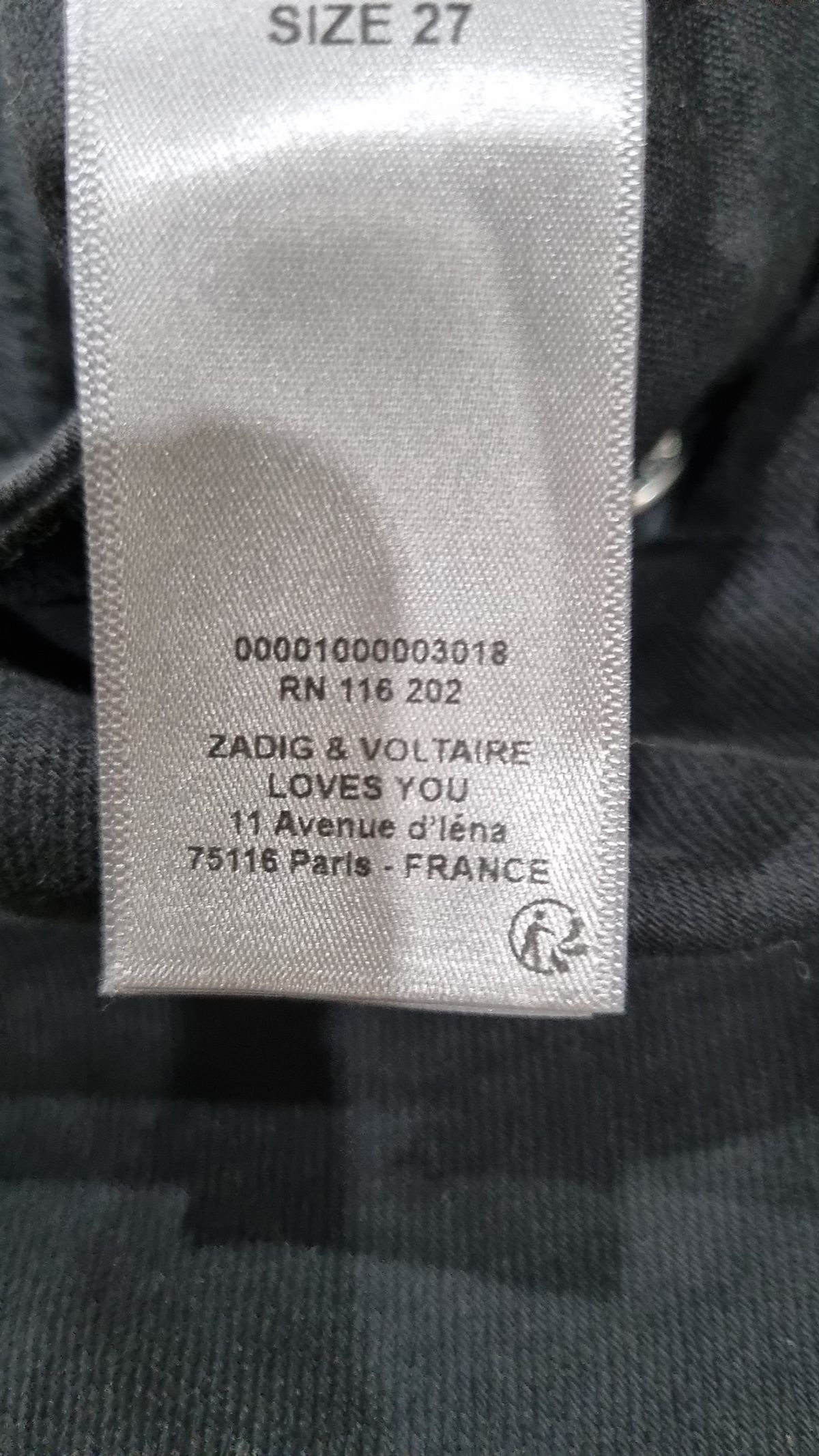 쟈딕 앤 볼테르(ZADIG & VOLTAIRE) 청/데님 팬츠 27