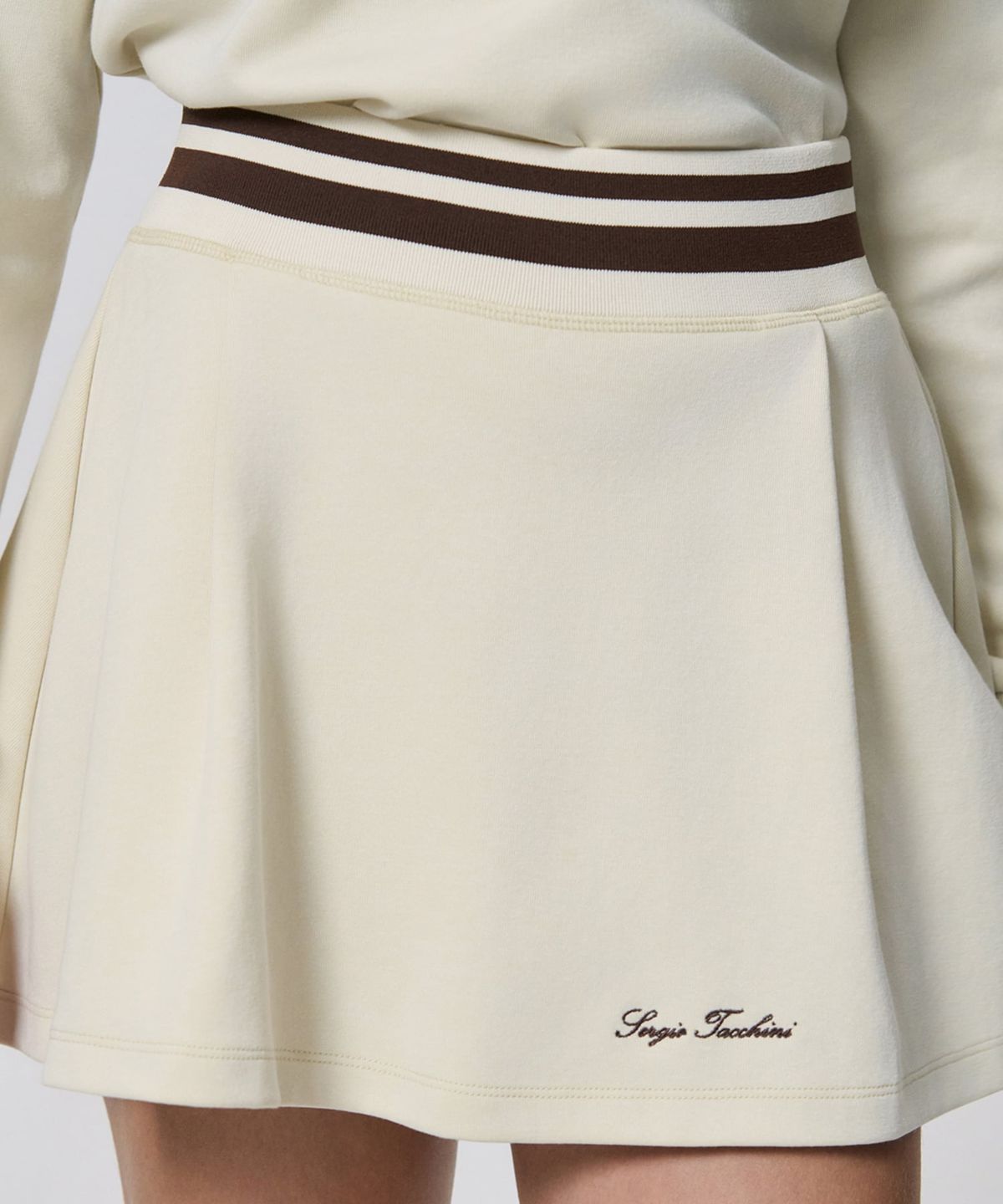 세르지오 타키니(SERGIO TACCHINI) W 타키니 60th 플레어 스커트 (L.Olive)