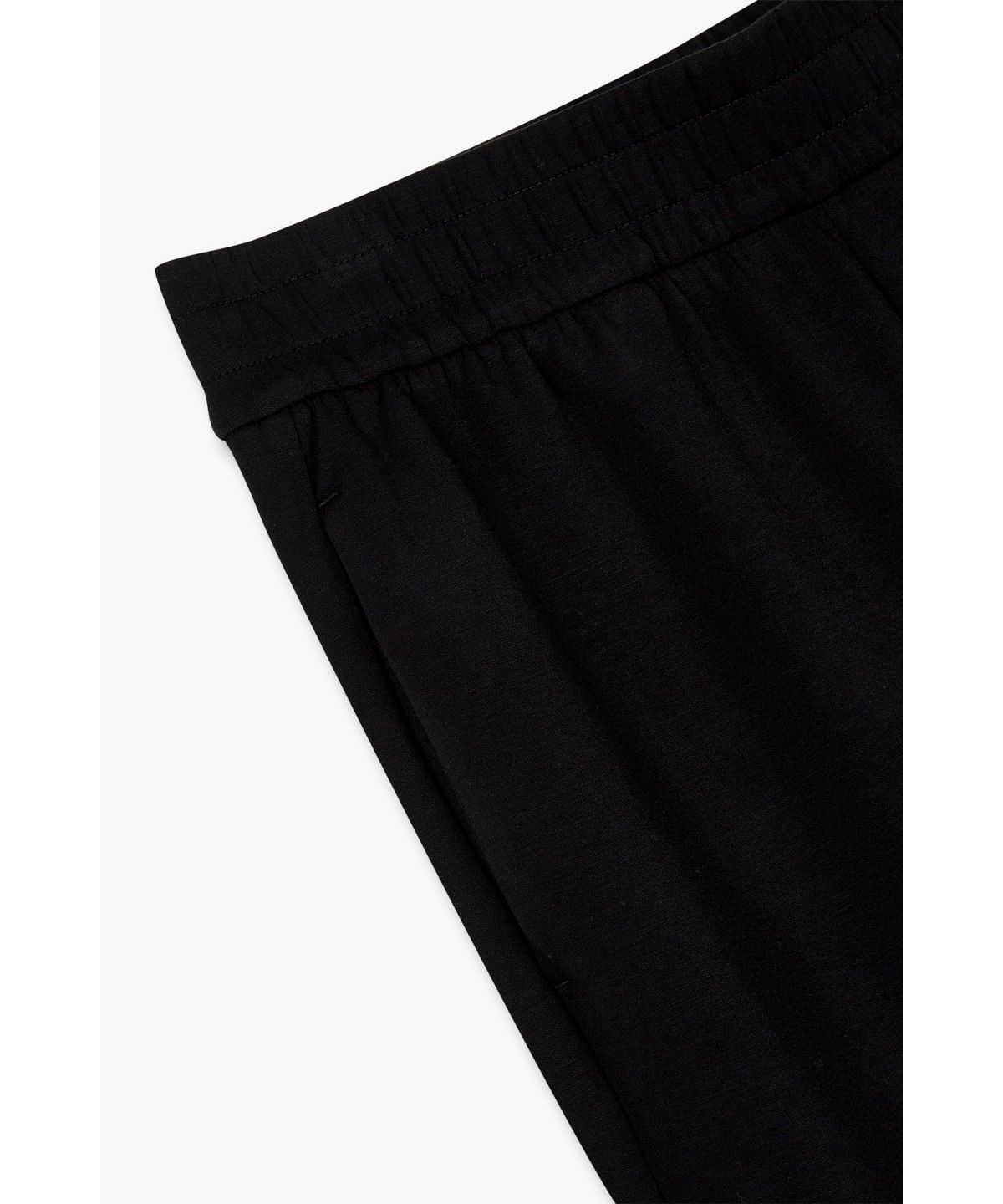 아르마니 익스체인지(ARMANI EXCHANGE) 여성 스트레이트 핏 저지 스웨트팬츠 _블랙 A426341501