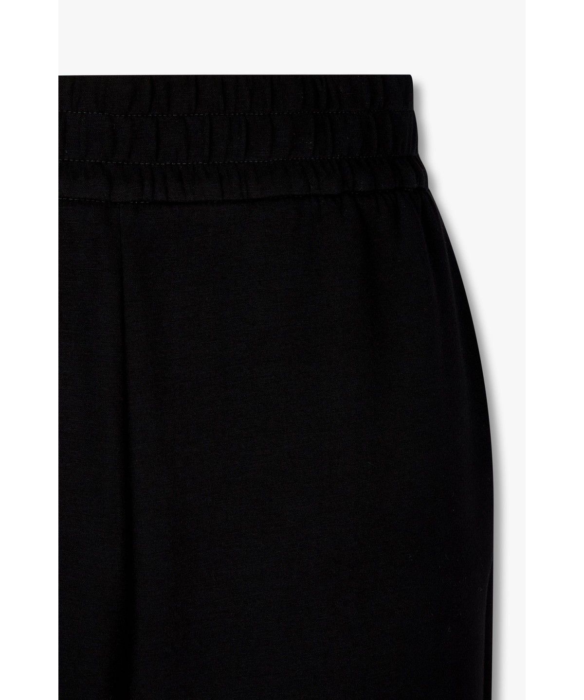 아르마니 익스체인지(ARMANI EXCHANGE) 여성 스트레이트 핏 저지 스웨트팬츠 _블랙 A426341501