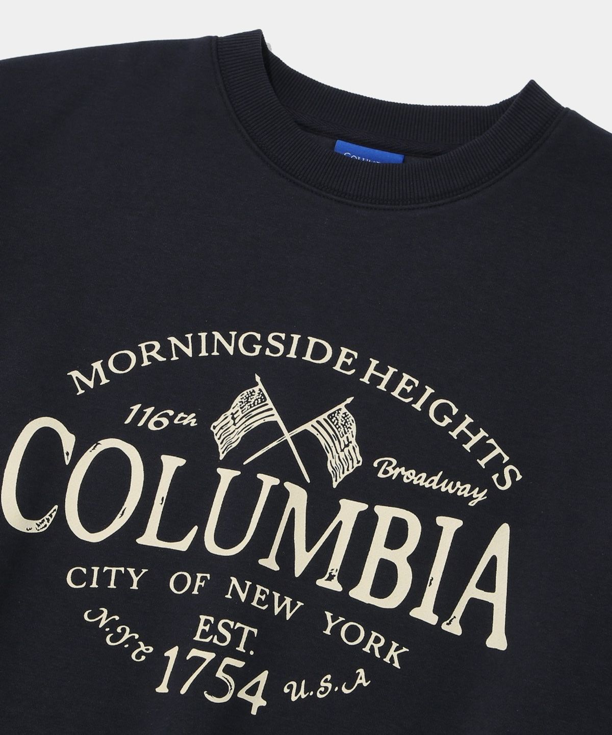 컬럼비아 유니버시티(COLUMBIA UNIVERSITY) AMERICAN FLAG FLEECE SWEAT SHIRT_CROWN NAVY