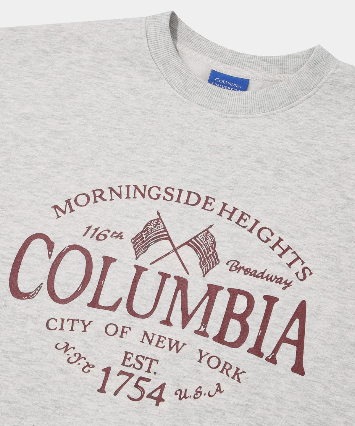컬럼비아 유니버시티(COLUMBIA UNIVERSITY) AMERICAN FLAG FLEECE SWEAT SHIRT_OATMEAL