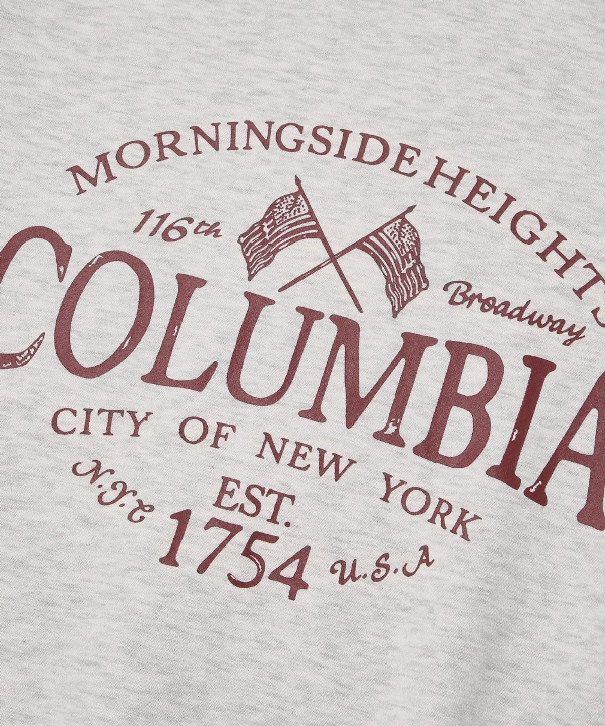 컬럼비아 유니버시티(COLUMBIA UNIVERSITY) AMERICAN FLAG FLEECE SWEAT SHIRT_OATMEAL