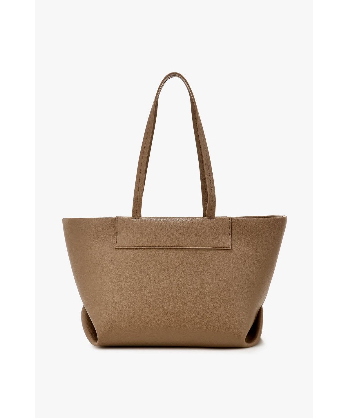 아르마니 익스체인지(ARMANI EXCHANGE) 여성 신세틱 레더 로고 쇼퍼백_브라운 A426370503