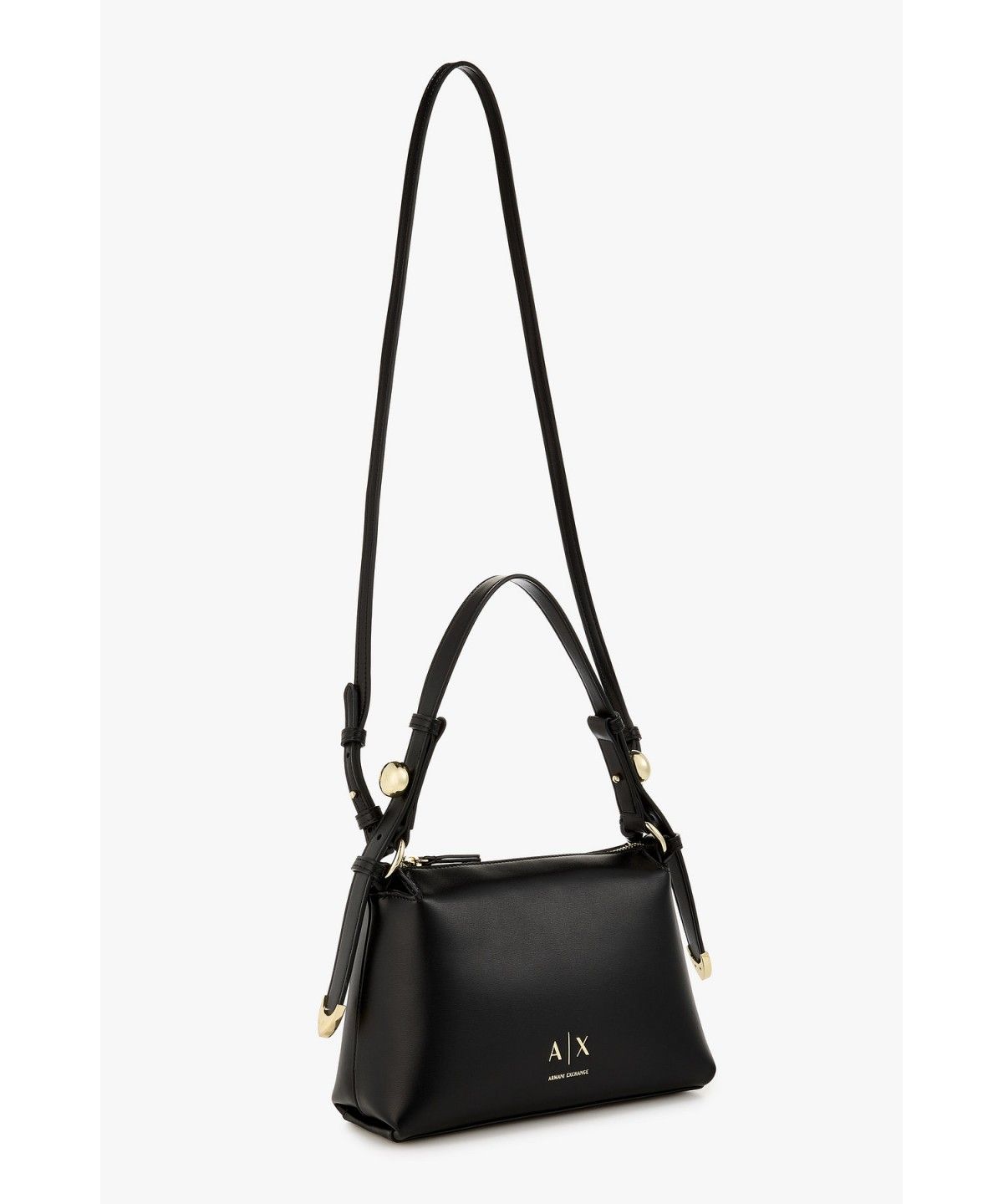아르마니 익스체인지(ARMANI EXCHANGE) 여성 코티드 패브릭 숄더백 _블랙 A426370504
