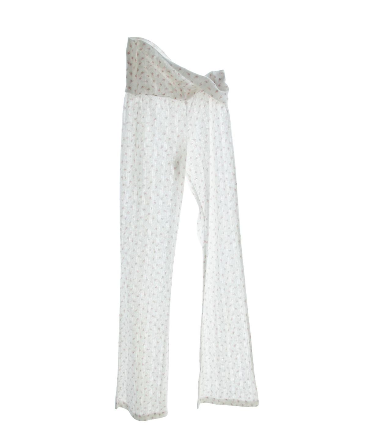 구름킴(GULEMKIM) Angel Courtyard Floral Wide Waist Straight Trousers (angel garden)