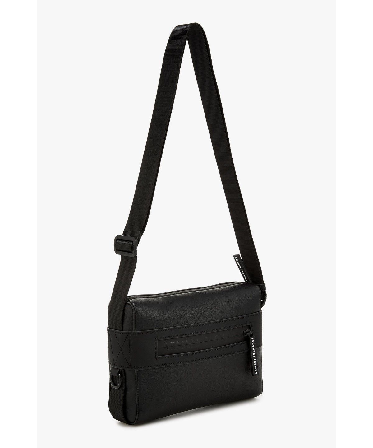 아르마니 익스체인지(ARMANI EXCHANGE) 남성 코티드 패브릭 메신저백 _블랙 A416370001