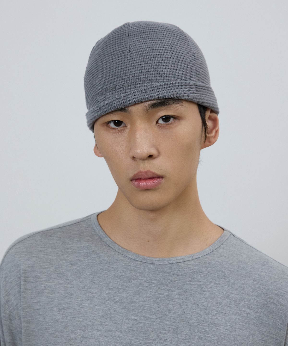 미치코런던 스포츠(MICHIKO LONDON SPORTS) 와플 스냅 비니 그레이