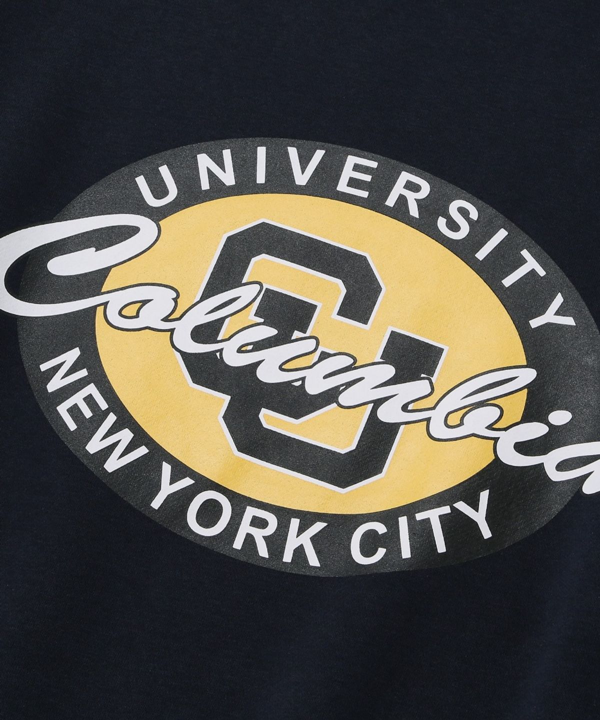 컬럼비아 유니버시티(COLUMBIA UNIVERSITY) ROUND LOGO FLEECE SWEAT SHIRT_NAVY