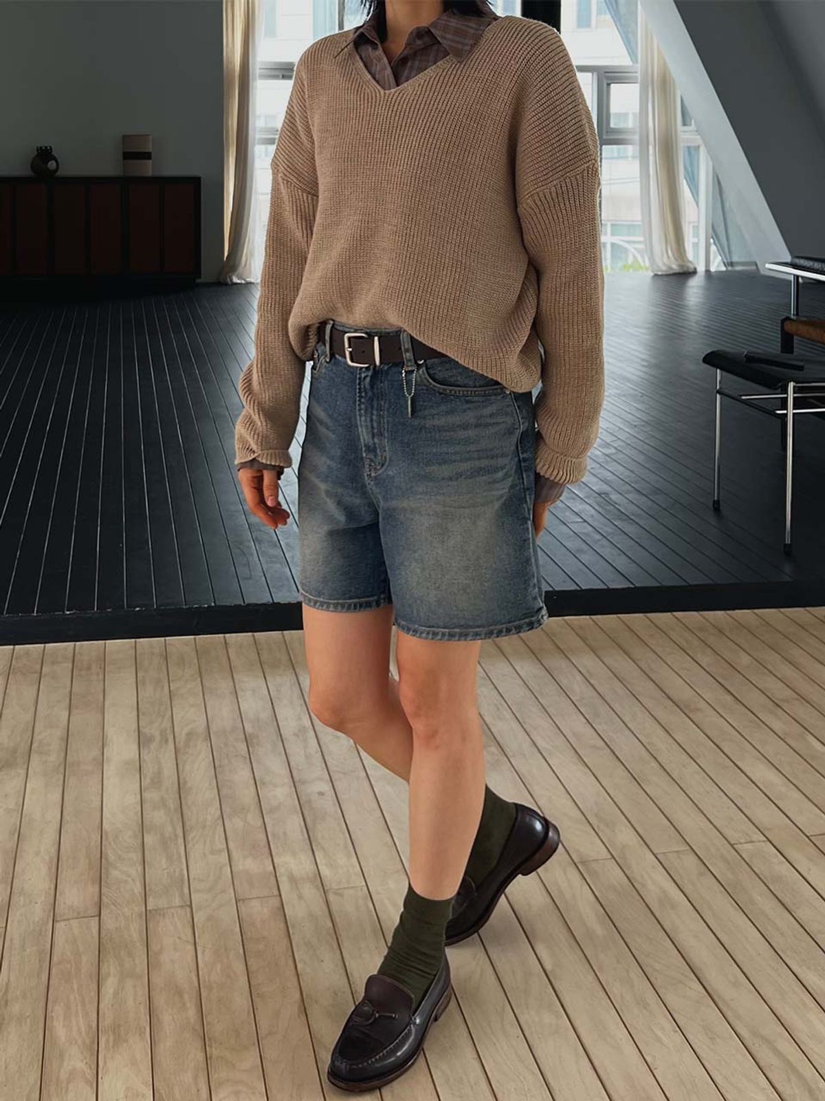 엔디에이 스튜디오(NDA STUDIO) Cool Denim Short Pants_Blue
