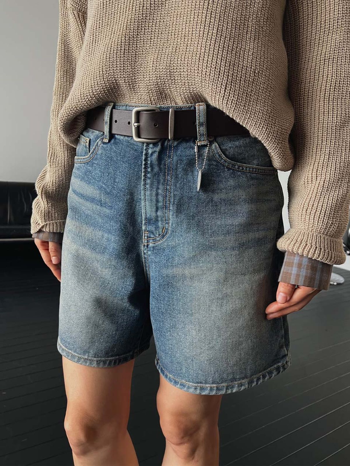 엔디에이 스튜디오(NDA STUDIO) Cool Denim Short Pants_Blue