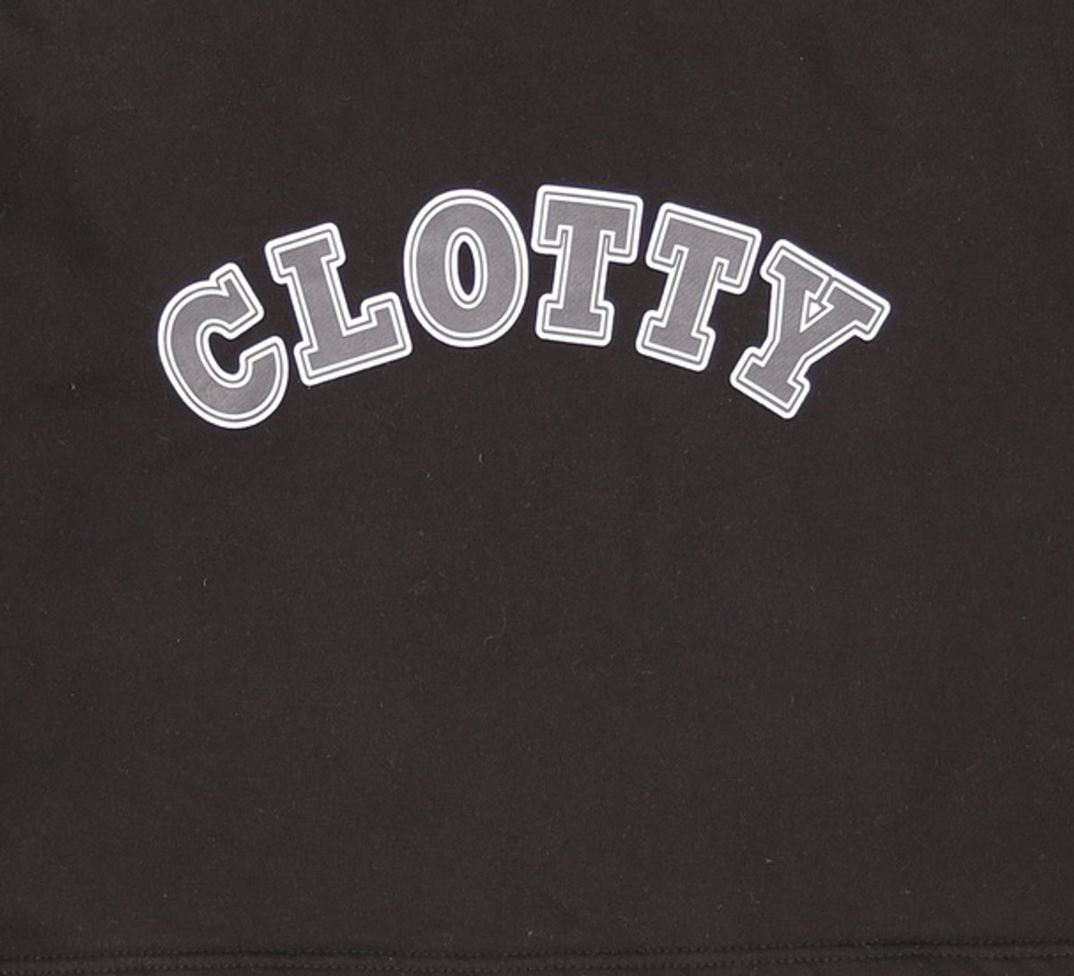 클로티(CLOTTY) ARCH LOGO CROP SWEAT-SHIRT BLACK(CY2BSFM445A) XL