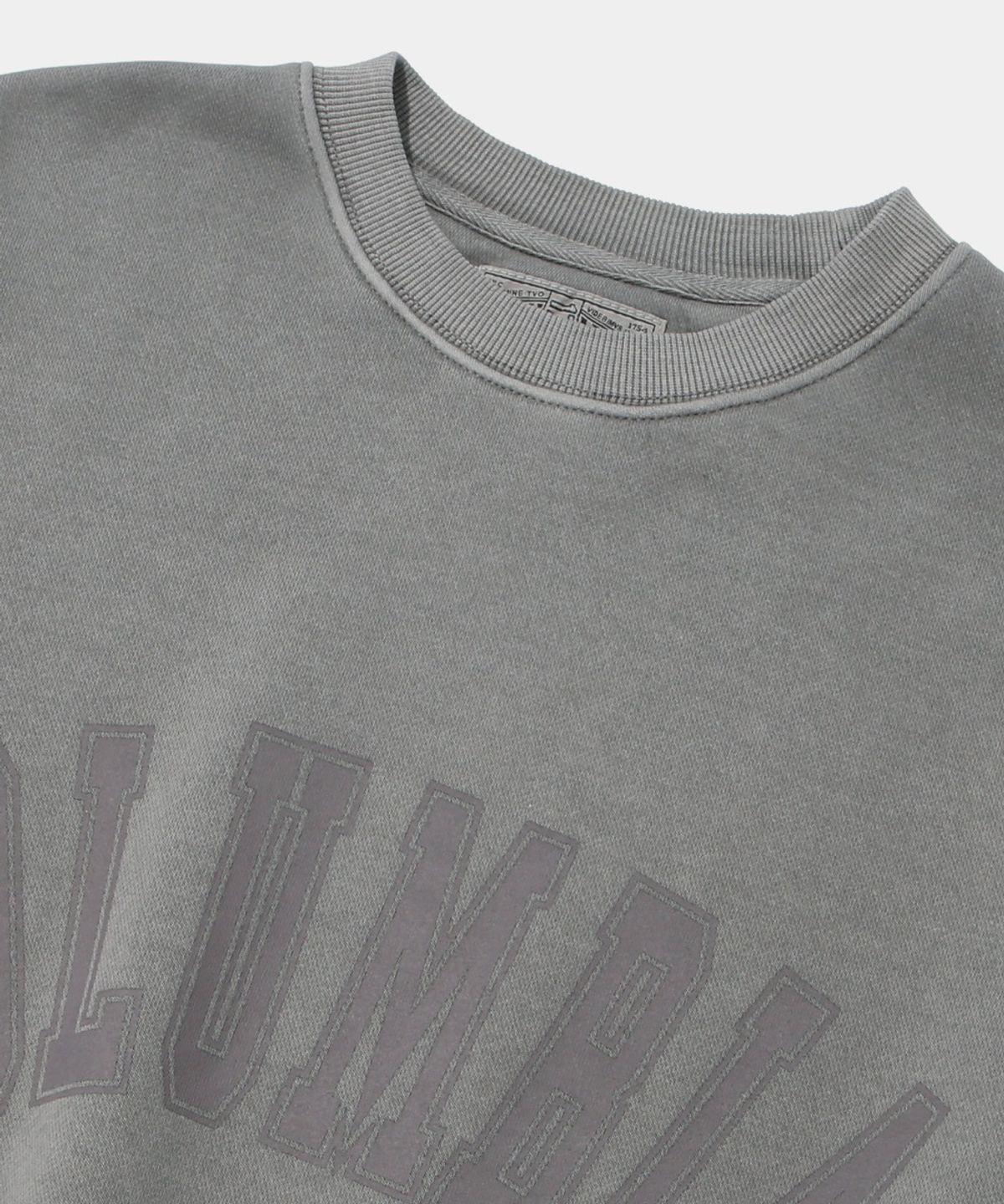 컬럼비아 유니버시티(COLUMBIA UNIVERSITY) CU ARCH LOGO DYED FLEECE SWEAT SHIRT_GRAY