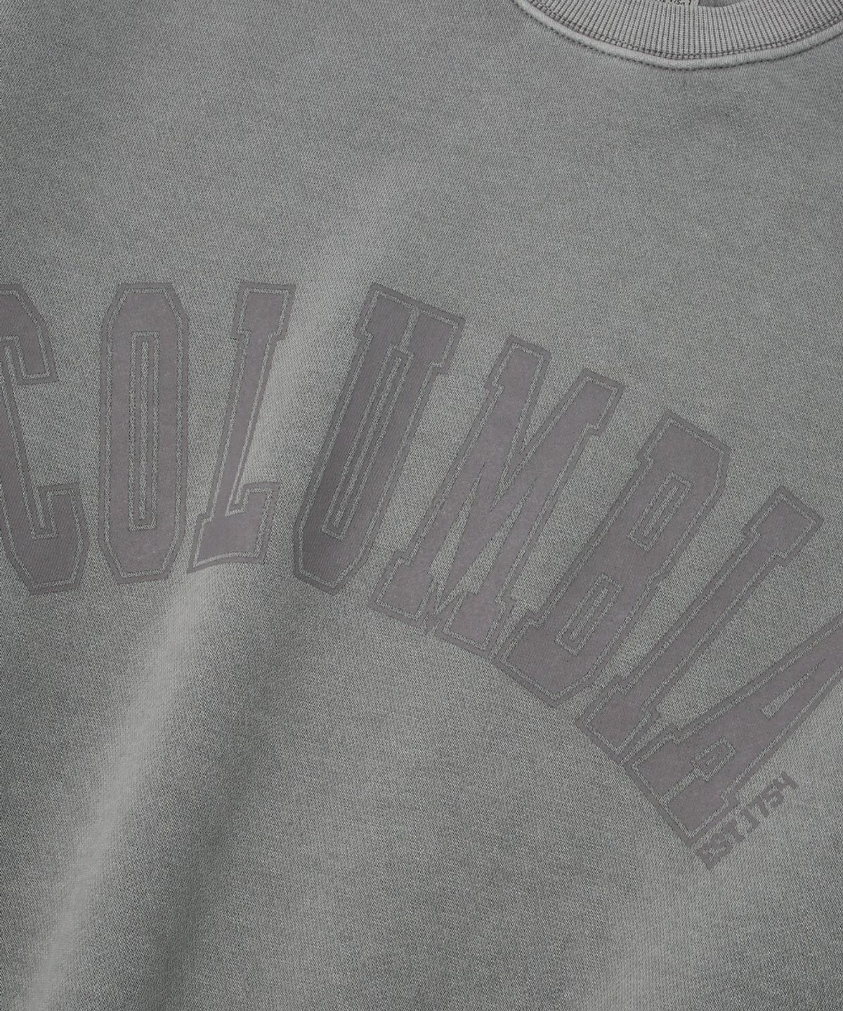 컬럼비아 유니버시티(COLUMBIA UNIVERSITY) CU ARCH LOGO DYED FLEECE SWEAT SHIRT_GRAY