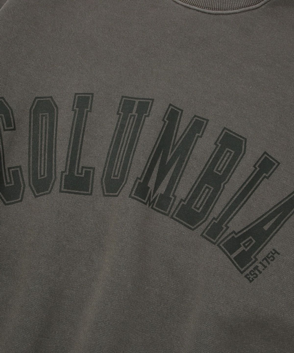 컬럼비아 유니버시티(COLUMBIA UNIVERSITY) CU ARCH LOGO DYED FLEECE SWEAT SHIRT_BROWN