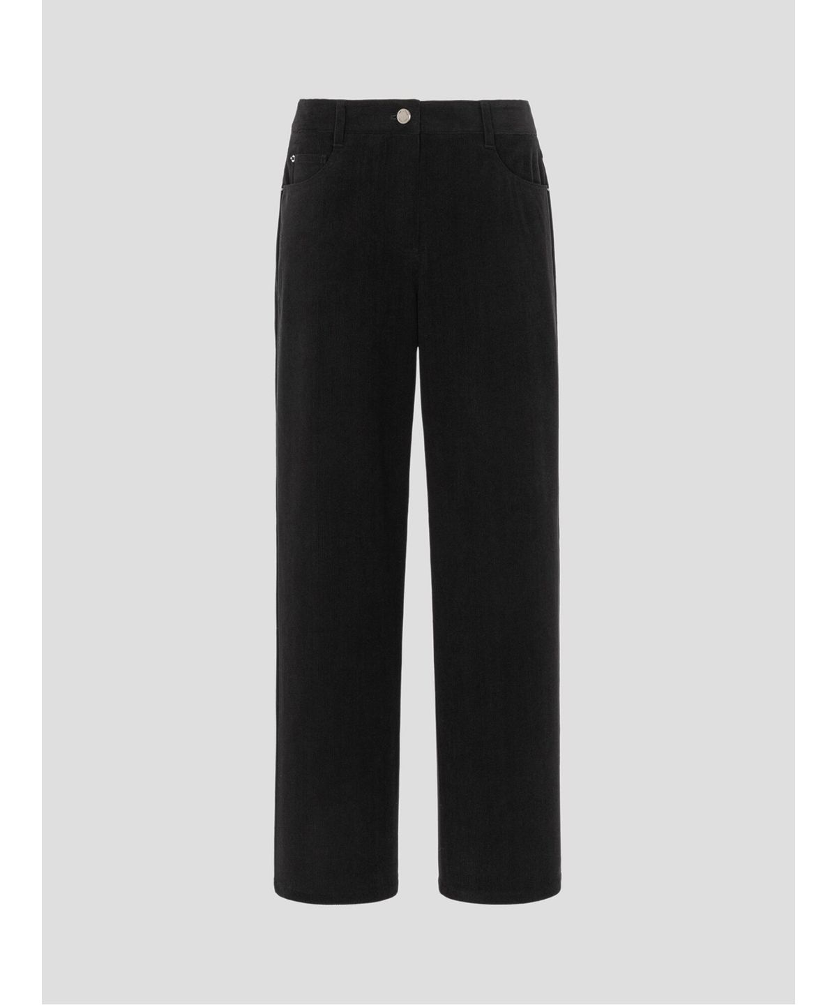 빈폴 레이디스(BEANPOLE LADIES) 츄잉 코듀로이 스트레이트 팬츠  블랙 (BF6921C215)