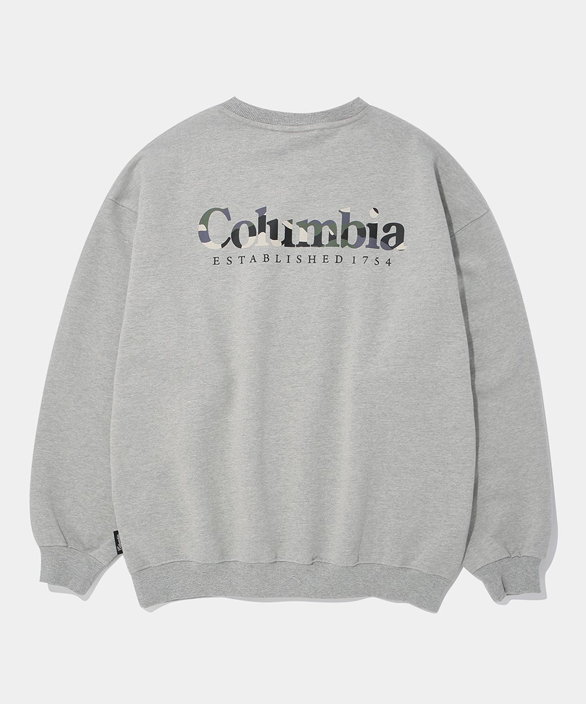 컬럼비아 유니버시티(COLUMBIA UNIVERSITY) CU CAMO LOGO FLEECE SWEAT SHIRT_M.GRAY