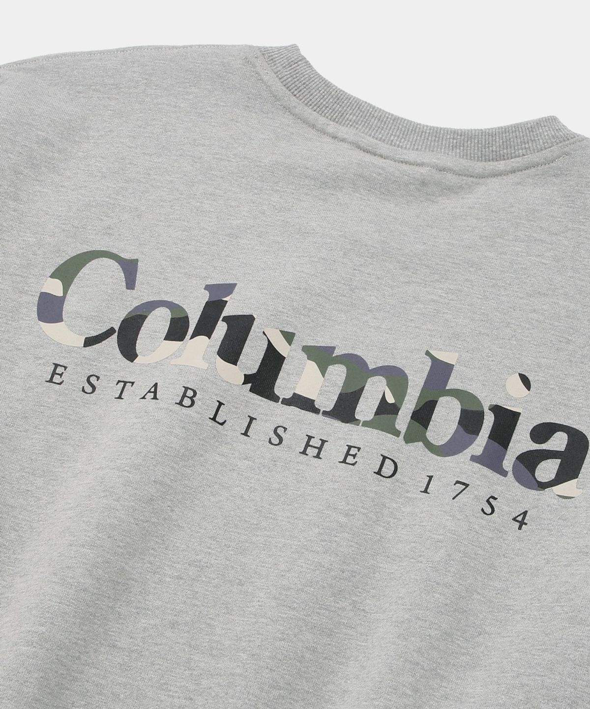 컬럼비아 유니버시티(COLUMBIA UNIVERSITY) CU CAMO LOGO FLEECE SWEAT SHIRT_M.GRAY