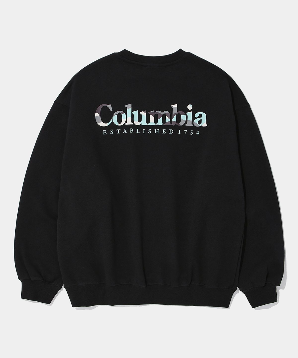 컬럼비아 유니버시티(COLUMBIA UNIVERSITY) CU CAMO LOGO FLEECE SWEAT SHIRT_BLACK