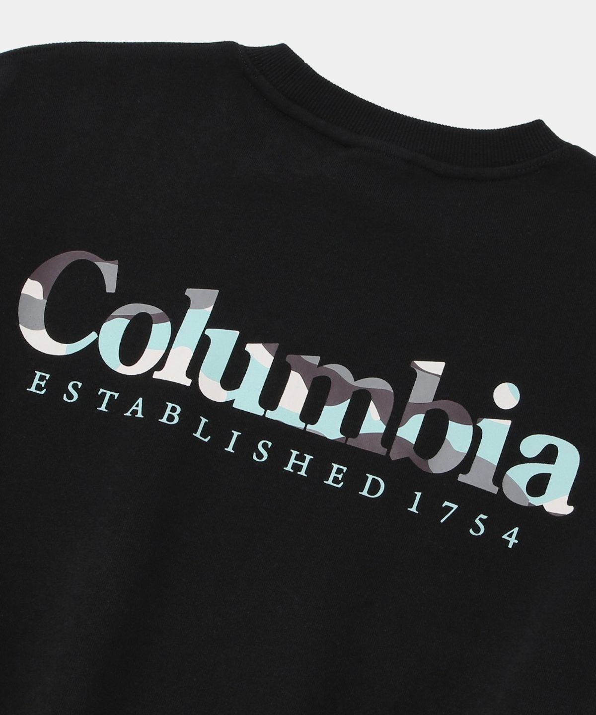 컬럼비아 유니버시티(COLUMBIA UNIVERSITY) CU CAMO LOGO FLEECE SWEAT SHIRT_BLACK