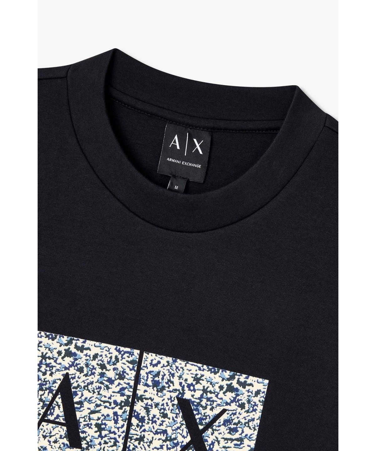 아르마니 익스체인지(ARMANI EXCHANGE) 남성 스퀘어 로고 스트레치 스웨트셔츠 _다크 네이비 A416331007