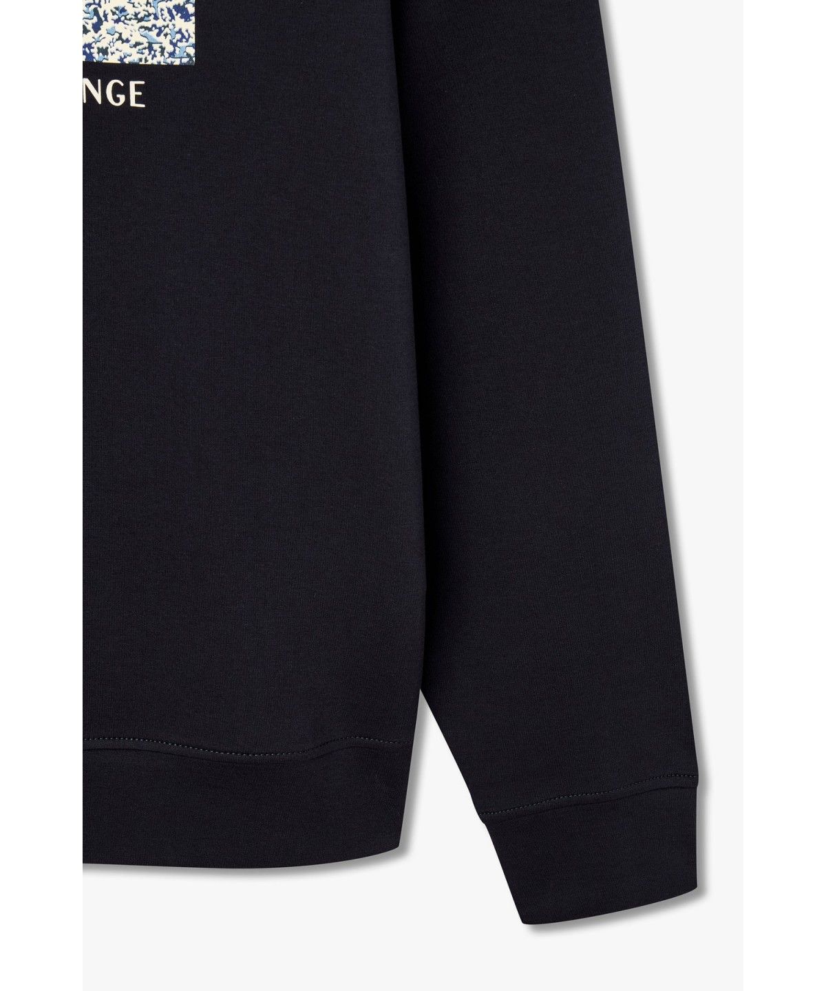 아르마니 익스체인지(ARMANI EXCHANGE) 남성 스퀘어 로고 스트레치 스웨트셔츠 _다크 네이비 A416331007