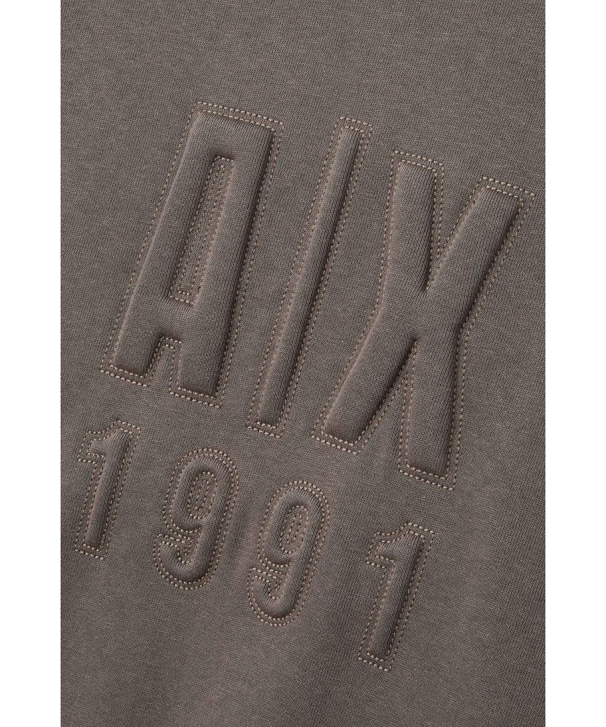 아르마니 익스체인지(ARMANI EXCHANGE) 남성 엠보싱 로고 크루넥 스웨트셔츠 _웜 그레이 A416331001