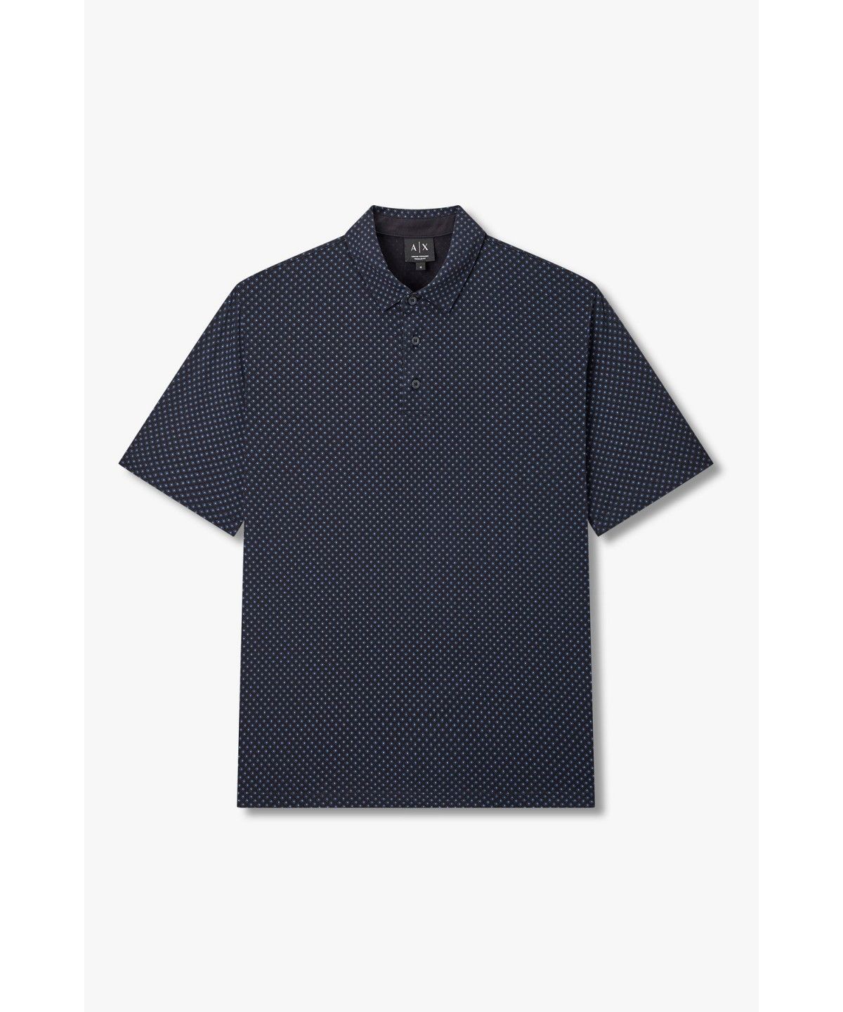 아르마니 익스체인지(ARMANI EXCHANGE) 남성 다이아 패턴 폴로 셔츠_다크 네이비 A416331017
